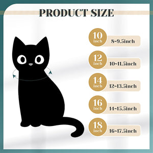 2 Pieces Glasses and Necklace for Doll Cat Dog Chain Collar and Sunglasses Set Rhinestone Collar with Secure Buckle round Glasses(10 Inch,Gold, Black)