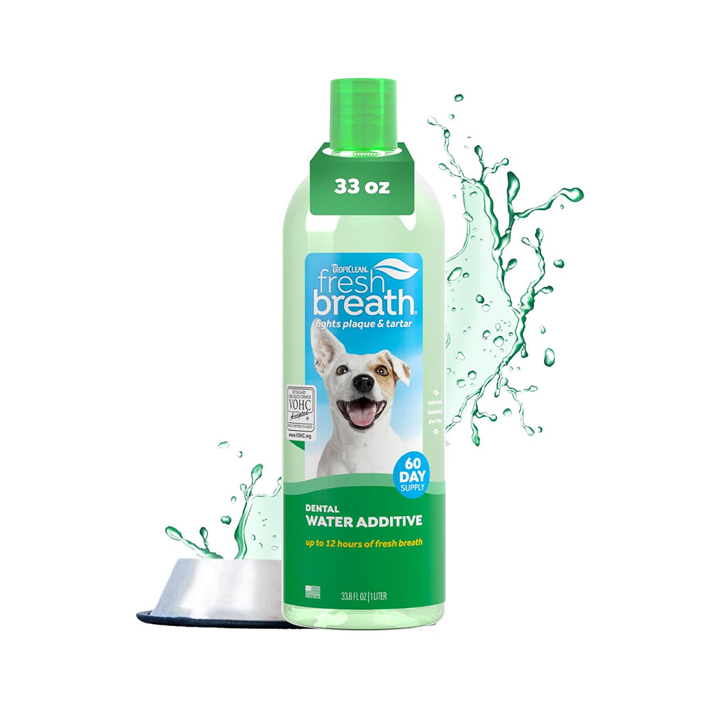 Fresh Breath Water Additive for Dogs – 33.8Oz