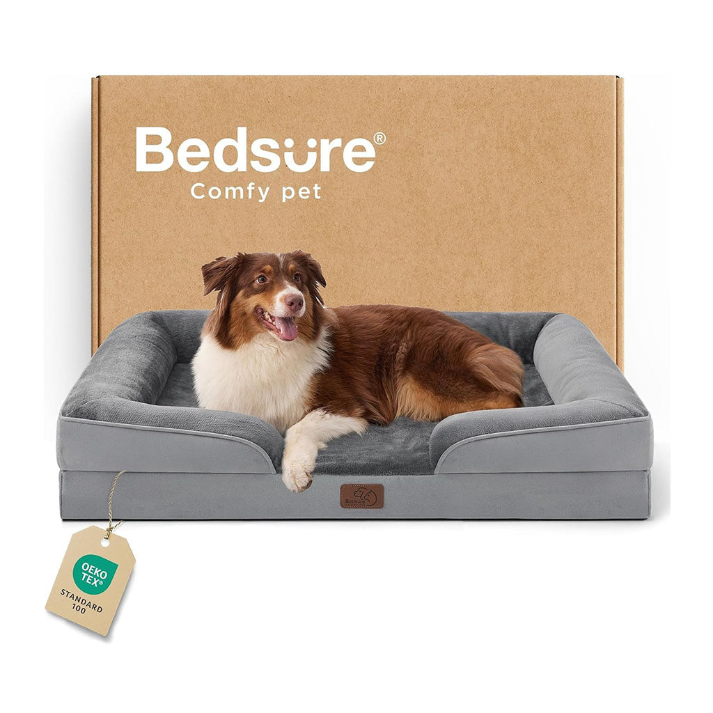 Orthopedic Dog Beds Large Sized Dog - Washable Large Dog Cat Bed Waterproof, Comfort Dogs Couch Sofa with Washable Removable Cover -  Furball & Flourish