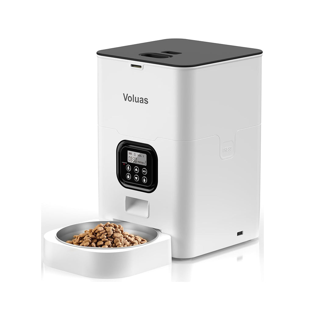 Automatic Cat Feeder – Programmable Pet Food Dispenser with Portion Control & Voice Recorder