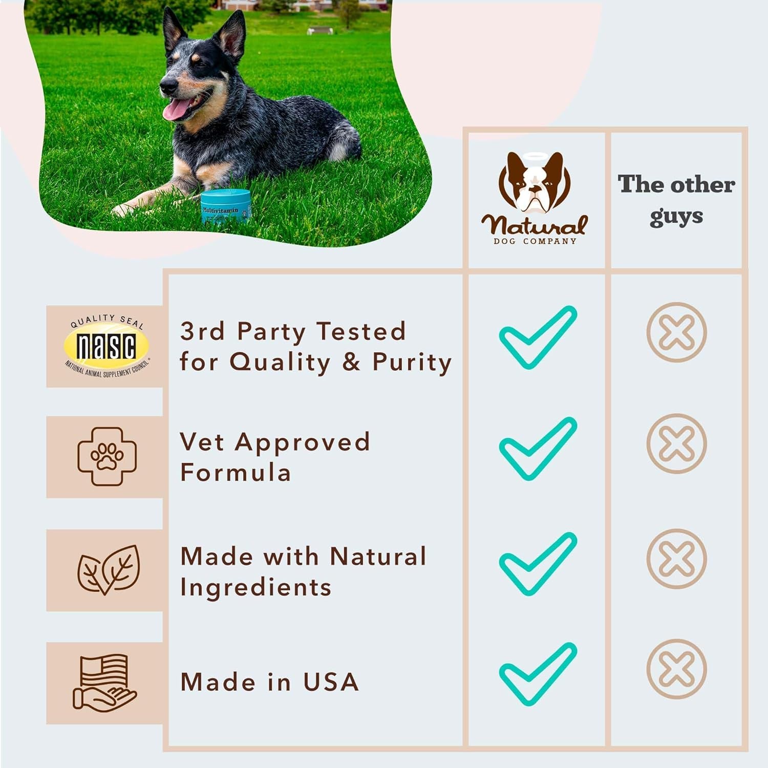 Multivitamin Chews (180 Pcs) Dog Vitamins & Supplements, Peanut Butter & Bacon Flavor, Dogs, Supports Immune System, Antioxidant, Vitaminas Para Perros, Multi Dog Families