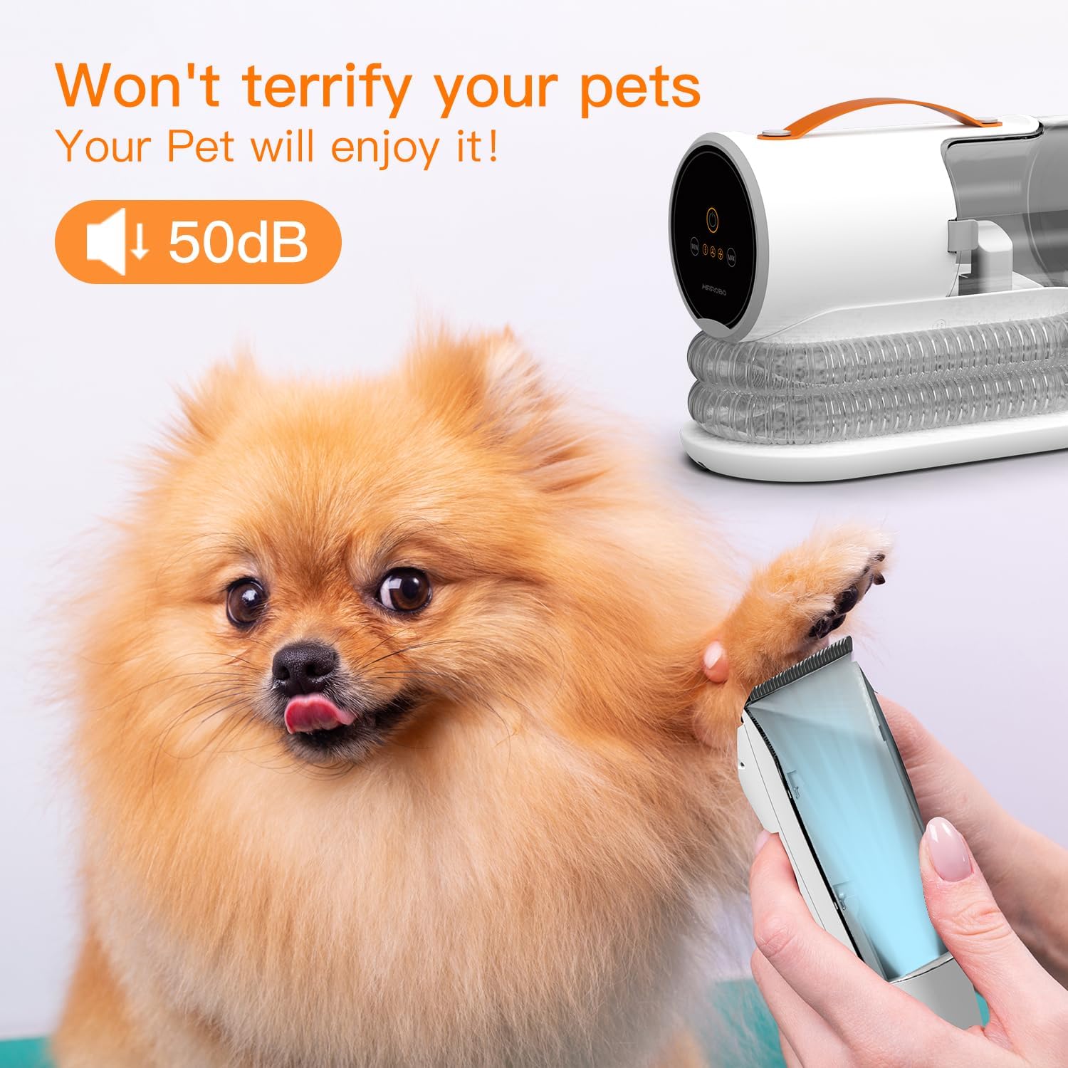 Dog Grooming Vacuum, Dog Grooming Kit,12000Pa Strong Pet Vacuum, 2L Large Capacity Vacuum for Shedding Grooming Hair, Quiet,Pg100
