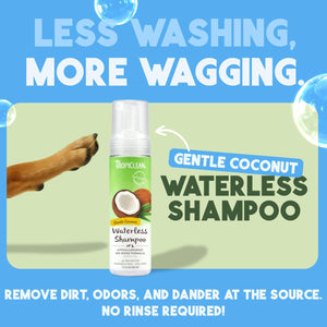 Hypoallergenic Waterless Dog Shampoo | Dry Shampoo for Allergies & Sensitive Skin | Safe for Cats | Puppies & Kittens | No Rinse | 7.4Oz