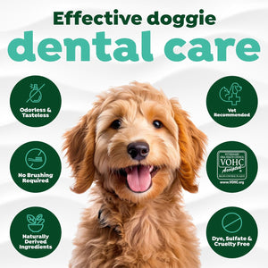 Fresh Breath Water Additive for Dogs, Dog Breath Freshener and Teeth Cleaning Solution, No Toothpaste or Toothbrush Required, 33.8Oz.