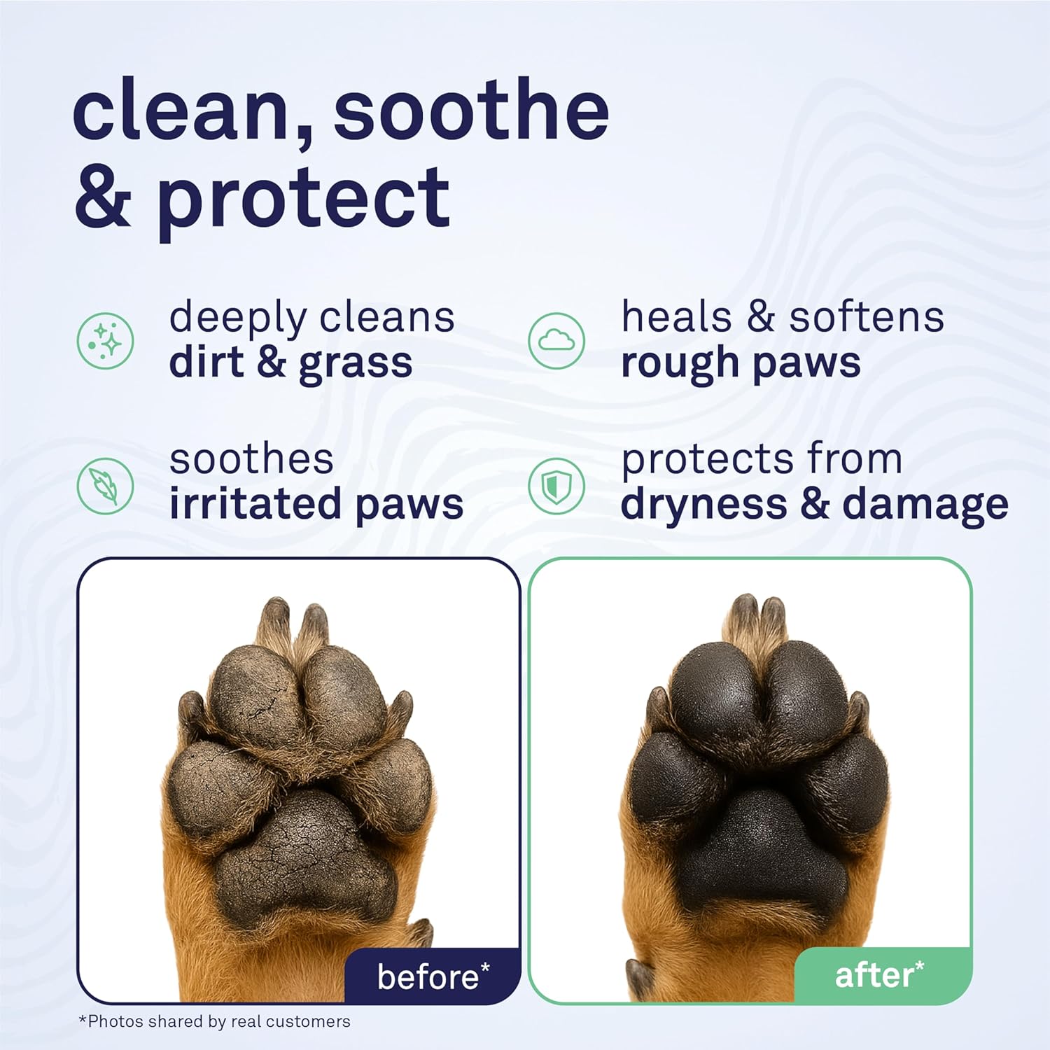 Paw Wipes for Dogs | 70 Count Dog Paw Cleaner Wipes with Coconut Oil, Jojoba Oil & Aloe | Gentle Pet Wipes for Paws | Large Ultra Soft Cotton Pads, Cherry Blossom Scent