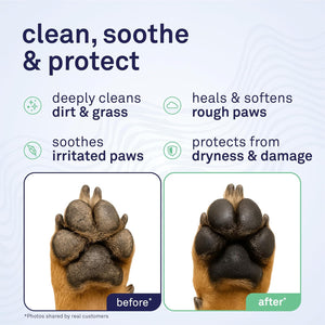 Paw Wipes for Dogs | 70 Count Dog Paw Cleaner Wipes with Coconut Oil, Jojoba Oil & Aloe | Gentle Pet Wipes for Paws | Large Ultra Soft Cotton Pads, Cherry Blossom Scent