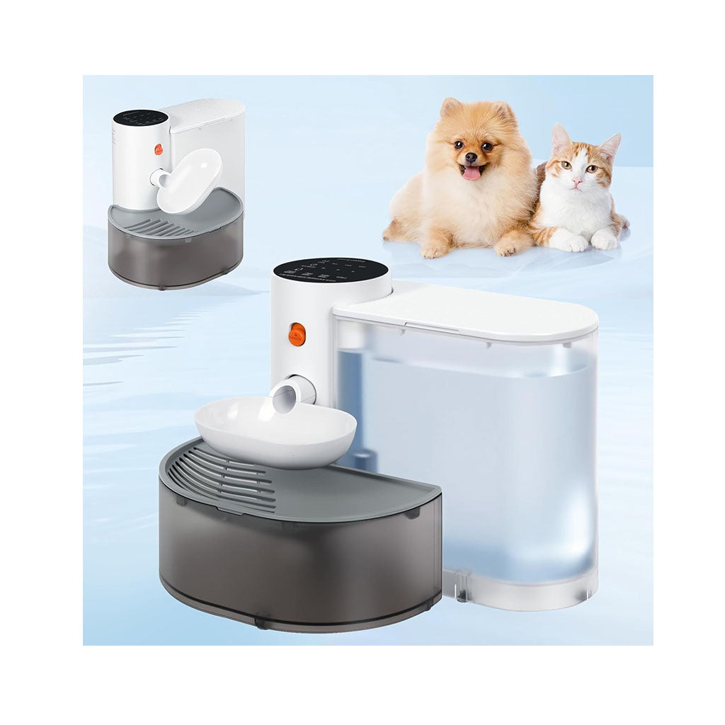Wireless Pet Water Fountain No Filter, Rechargeable Smart Automatic Water Dispenser for Pets -  Furball & Flourish