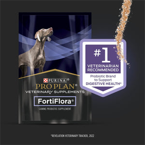 Purina Pro Plan Veterinary Supplements Fortiflora Dog Probiotic Supplement, Canine Nutritional Supplement - 30 Ct. Box
